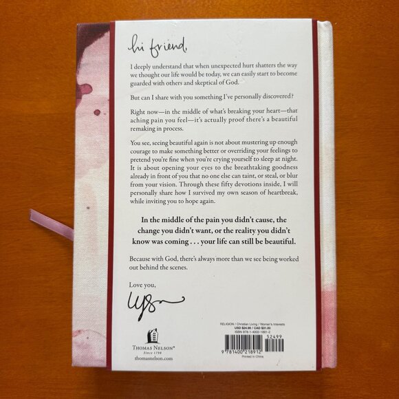 New Seeing Beautiful Again 50 Devotions Hardback By Lysa TerKeurst - Picture 2 of 4